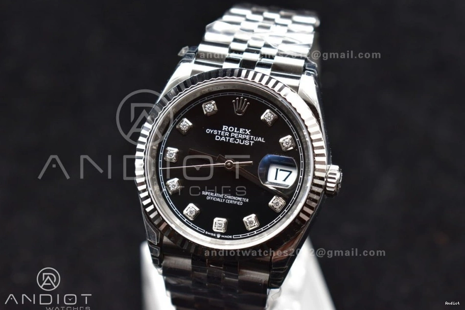 904L SS Dial 36 Steel On DateJust Diamond 126234 Black Jubilee VSF VS3235 1:1 Bracelet Edition Best 1109